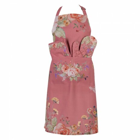 Clayre & Eef Keukenschort Flowers Pink FFA41P | 33546