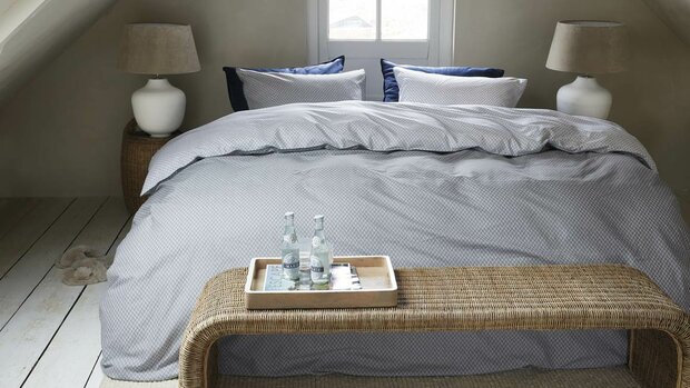 Rivi&egrave;ra Maison Dekbedovertrek Emery Blue Grey 33757