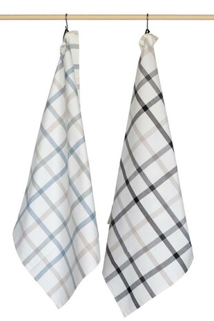 Jorzolino Theedoek Ruit Grey Black Sand TDJOR003 T1 | 33821
