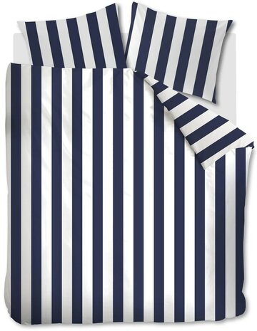 VT Wonen Dekbedovertrek Vertical Stripe Navy | 33908