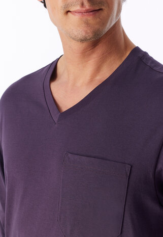 Schiesser Men Pyjama Aubergine 181154-511 | 34106