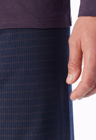 Schiesser Men Pyjama Aubergine 181154-511 | 34106