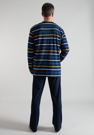 G&ouml;tzburg Heren Pyjama Donkerblauw 452400-4009 - 632 | 33938