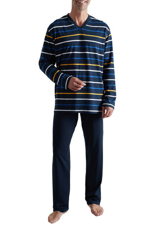 G&ouml;tzburg Heren Pyjama Donkerblauw 452400-4009 - 632 | 33938