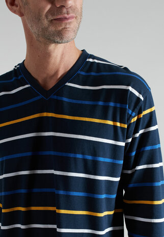 G&ouml;tzburg Heren Pyjama Donkerblauw 452400-4009 - 632 | 33938