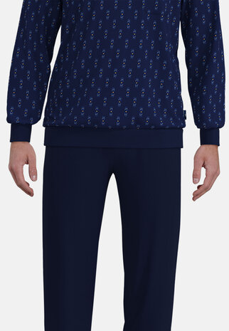 G&ouml;tzburg Heren Pyjama Donkerblauw 452402-4065 - 636 | 33937