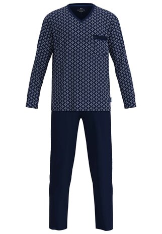 G&ouml;tzburg Heren Pyjama Donkerblauw 452404-4065 - 666 | 33936 