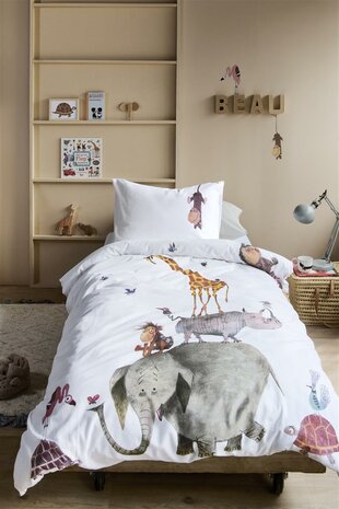 Beddinghouse Kids Flanel Dekbedovertrek Dieren van Fiep | 25049
