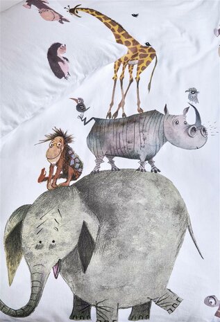 Beddinghouse Kids Flanel Dekbedovertrek Dieren van Fiep | 25049