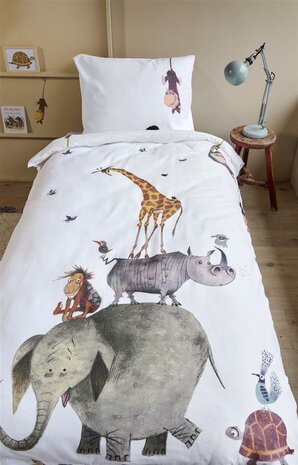Beddinghouse Kids Flanel Dekbedovertrek Dieren van Fiep | 25049