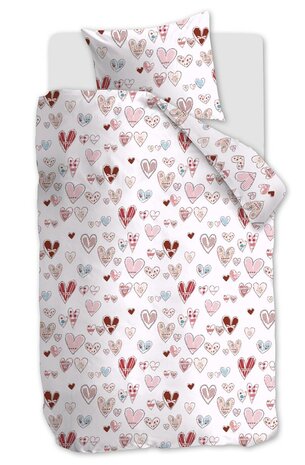 Beddinghouse Kids Flanel Dekbedovertrek Sweethearts Multi | 34148