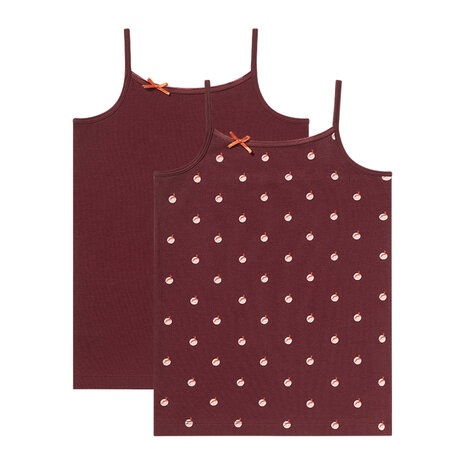 Ten Cate Girls Spaghetti Top 2-Pack Deer Dots Dahlia 60864-6271 | 33991