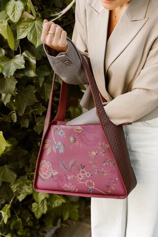 Pip Studio Filou Shoulderbag Medium Bodhi Flower Red W26-PIP51.273.483-UNI | 34253