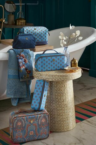 Pip Studio Cyrille Cosmetic Bag Small Jaipur Flower Blue W26-PIP51.274.313-UNI | 34254