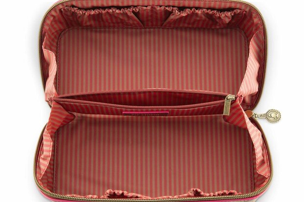 Pip Studio Cyrille Cosmetic Bag Medium Jaipur Flower Sand/Pink W26-PIP51.274.314-UNI | 34255
