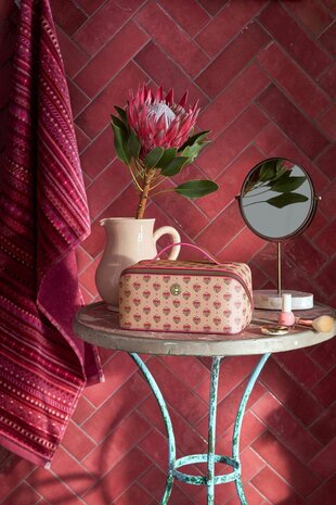 Pip Studio Cyrille Cosmetic Bag Medium Jaipur Flower Sand/Pink W26-PIP51.274.314-UNI | 34255