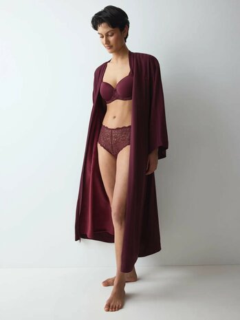 Triumph Amourette Jacquard Badjas Bordeaux 10229483 - 7291 | 33989