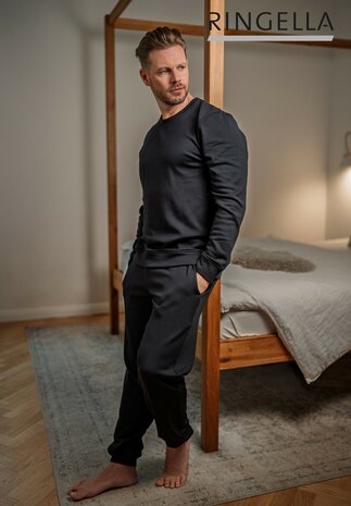 Ringella Men Homewear Broek Black 6541522 - 900 | 34237