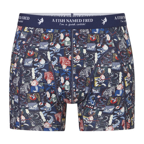 Ten Cate x A Fish Named Fred Shorts 2-Pack Manga Lantern Multi Blue 60893-6312 | 34191