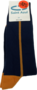 Saint Azul Heren Sokken Navy/Orange Stripe | 28861-28862