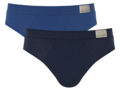 Sloggi Men Go Natural Brief 2-Pack Blue 10214618-M008 | 27852