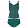 Ten Cate Beach Tankini V-Neck Padded Bottle Green 60664-60665_1582 | 33364