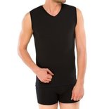Schiesser Men Long Life Cotton Tank Top V-hals Black 145139 | 12303