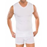 Schiesser Men Long Life Cotton Tank Top V-hals White 145139 | 12302