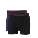 Ten Cate Men Fine Shorts 2-Pack Black Midnight Blue 30884 | 21250