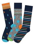 Apollo Heren Sokken Oranje / Blauw 20409