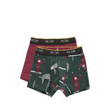 Ten Cate Boys 2-Pack Shorts Sloths Green / Red 30977 | 22626