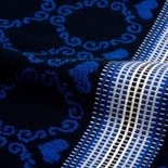 Bunzlau Castle Keukendoek Lace Dark Blue 5311 | 22892