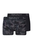 Skiny Men Shorts Camouflage Selection 2-Pack Black 086487 | 23148