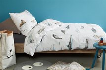 Beddinghouse Kids Dekbedovertrek Polar Animals Grey 23182