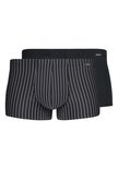 Skiny Men Short Powerline 2-Pack Black 086001 | 22921