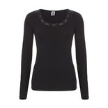 Ten Cate Women Thermo Lace Long Sleeve Black 30238 | 18221