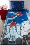 Beddinghouse Kids Dekbedovertrek Rocket Ship Blue 22278