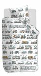 Beddinghouse Kids Dekbedovertrek Letter Car Blauw 21727