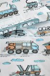 Beddinghouse Kids Dekbedovertrek Letter Car Blauw 21727