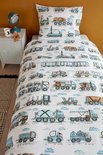 Beddinghouse Kids Dekbedovertrek Letter Car Blauw 21727