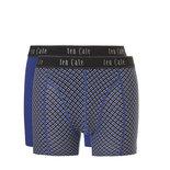 Ten Cate Men Fine Shorts 2-Pack Blue Blocks 31516 | 23352