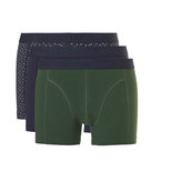 Ten Cate Men Basic Shorts 3-Pack Tiles,Navy,Green 31529 | 23435