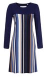 Cherie Line Nachthemd Modern Stripe Blue 0571002 | 23834