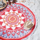 Seahorse Beach Roundie Mandala Red 21834