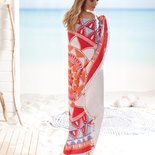 Seahorse Beach Roundie Mandala Red 21834