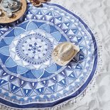 Seahorse Beach Roundie Mandala Blue 21833