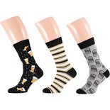Apollo Heren Sokken 3-Pack Zwart / Grijs 22913