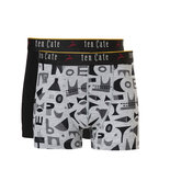 Ten Cate Boys 2-Pack Shorts Grey Shapes / Black 30981 | 22629
