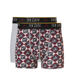 Ten Cate Boys 2-Pack Shorts Deer Red/ Grey 30981 | 22630