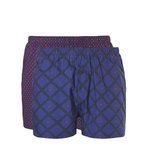 Ten Cate Men Woven Shorts Diamond Navy + Check Navy 30232 | 19124